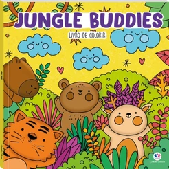 Livro Comfy & cozy books Jungle Buddies - Livro de Colorir