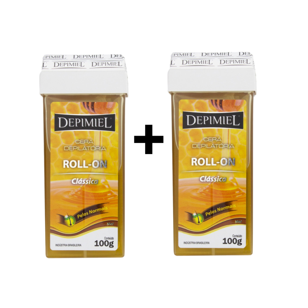kit Cera Depilatória Roll-On Clássica Depimiel 100g Depilação Termocera com 2 ou 3 und - Depimiel