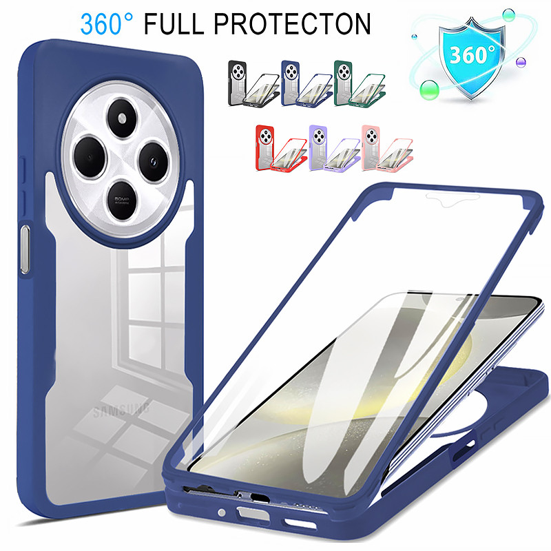 360 Capa Traseira Completa À Prova De Choque Para Xiaomi Redmi 14C 4G Caso Com C
