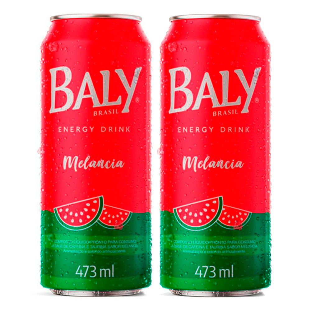 Kit 2 Energético Baly Melancia 473ml - Food & Beverages