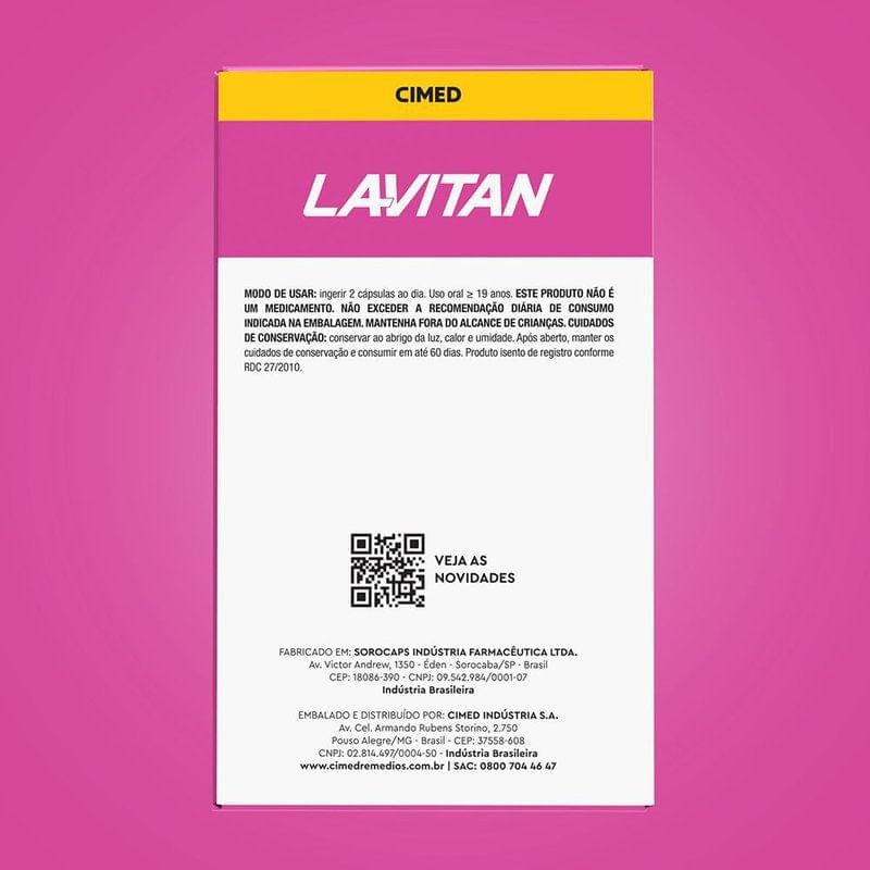 Detalhes do Suplemento Alimentar Lavitan Prímula Femme 60 Cápsulas