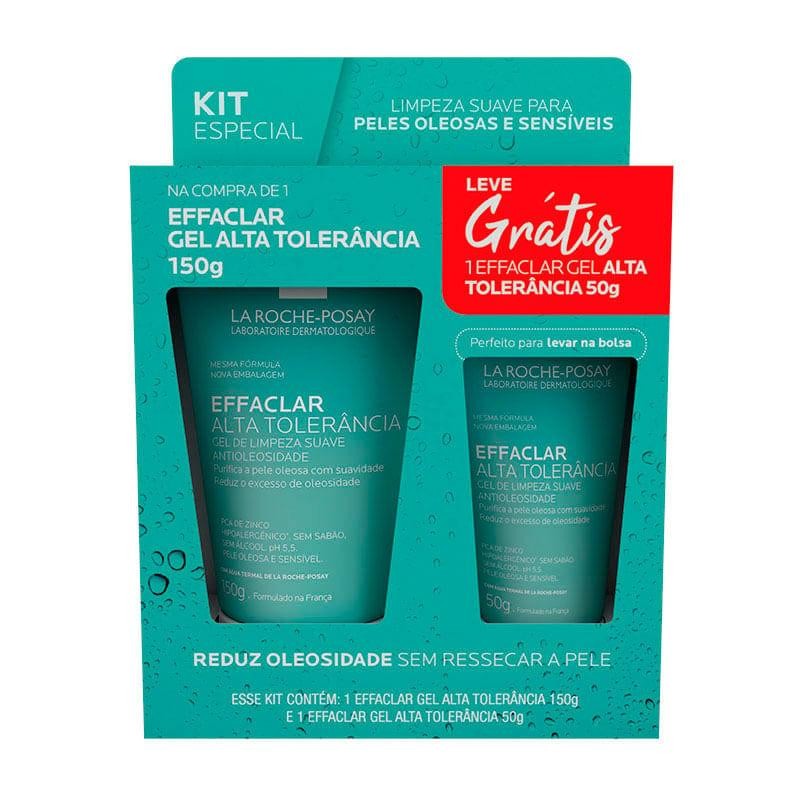 Kit Gel de Limpeza Facial La Roche-Posay Effaclar Alta Tolerância 150g + 40g em Oferta na Shopee