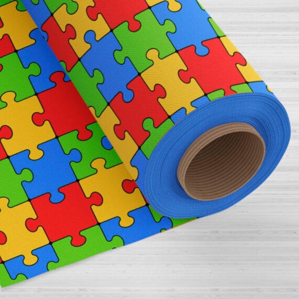 Tnt Estampado 5079 Quebra Cabeça 40g/m² 1.40mt de Largura Mewi Metro