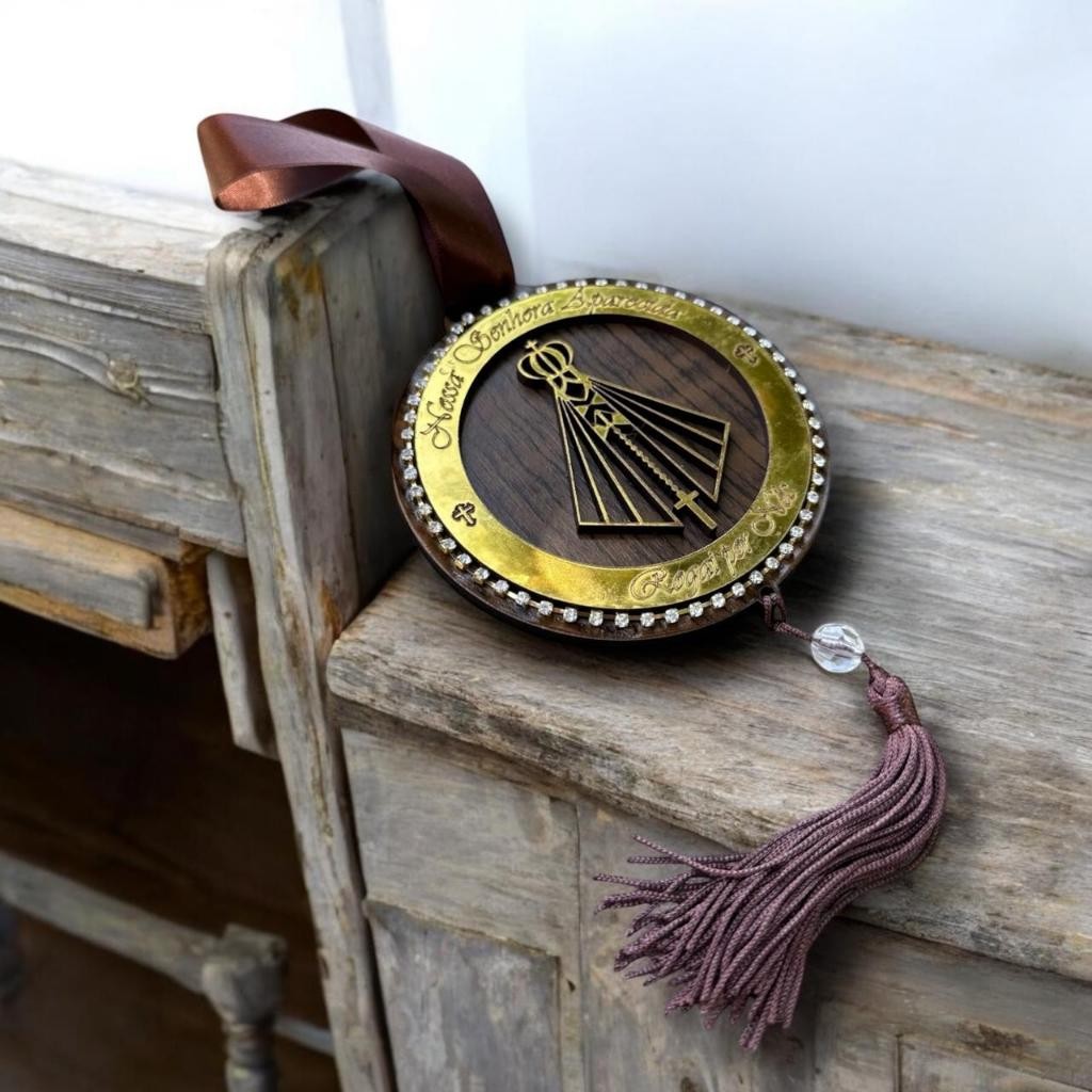 Pêndulo Enfeite Decoração Parede Porta Para Proteção Nossa Senhora Aparecida em Oferta na Shopee
