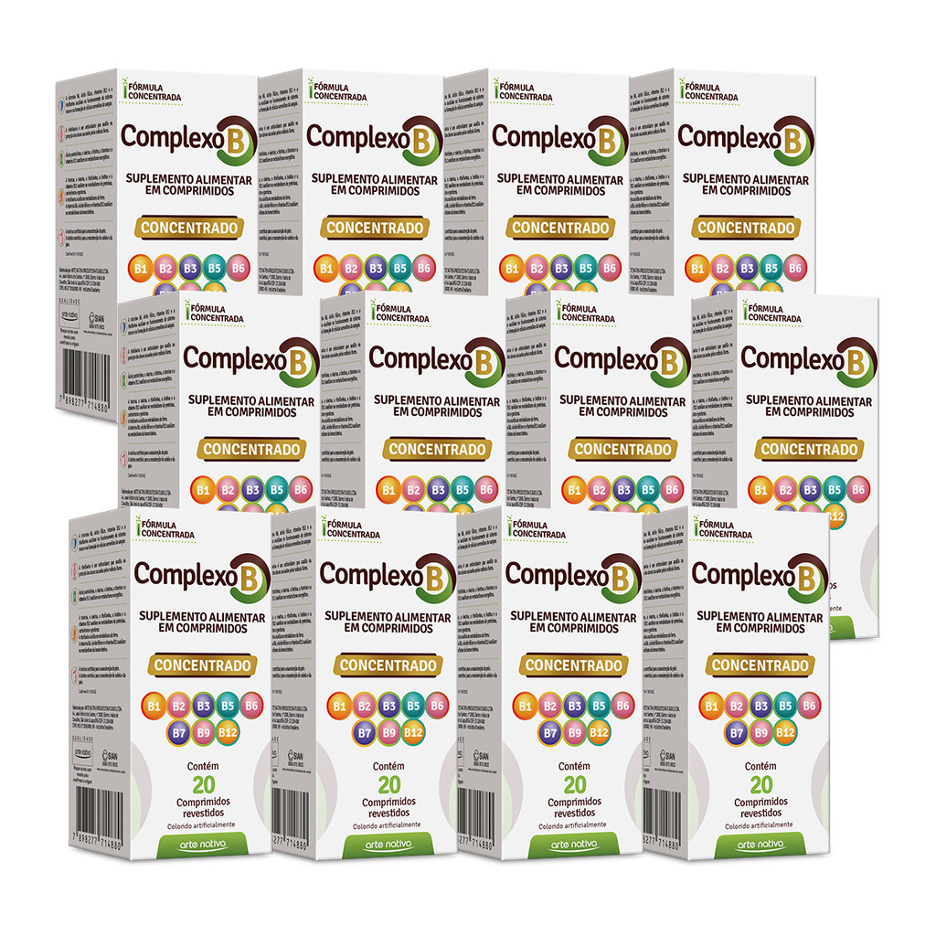 Kit 12 und Complexo B Concentrado 20 Cpr em Oferta na Shopee