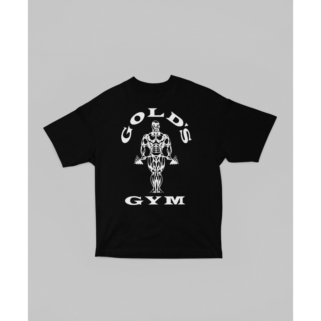 Camiseta Oversized Treino Academia Bodybuilder Camisa OldSkool Gold Gym Maromba 2024 Nova