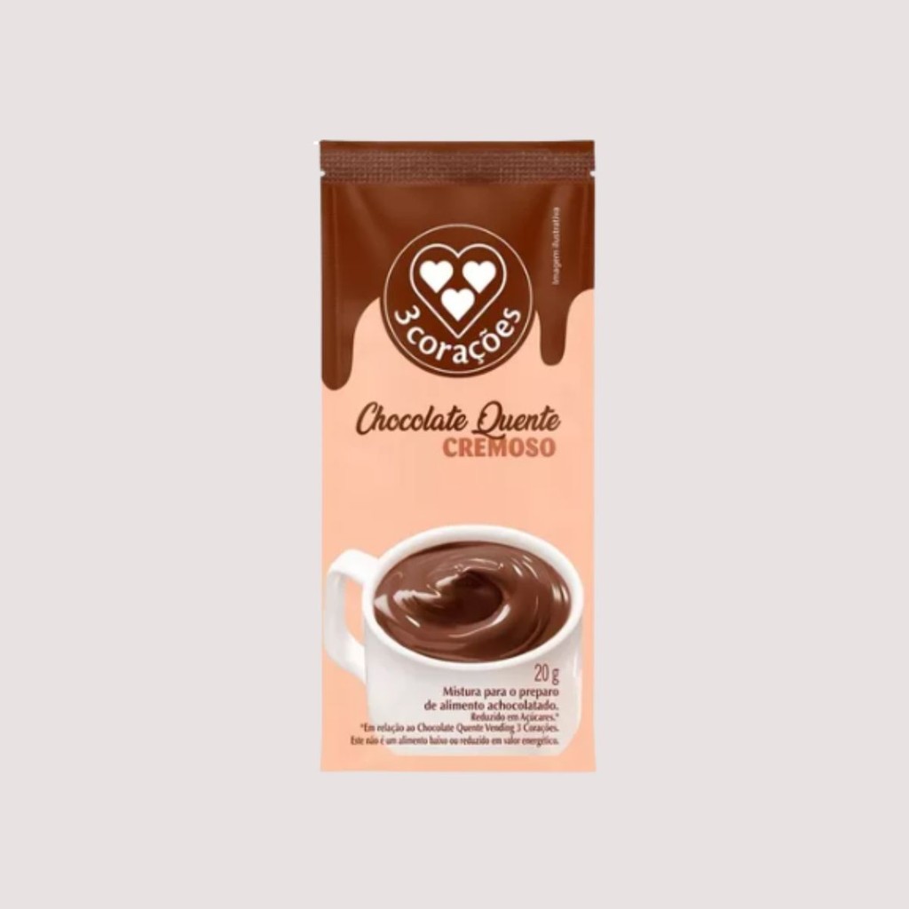 Chocolate Quente Sachê 20g 10 Unidades | Três Corações