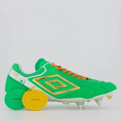 Chuteira Umbro Adamant Master Class Pro SG Gl Saint Patrick's Campo Verde