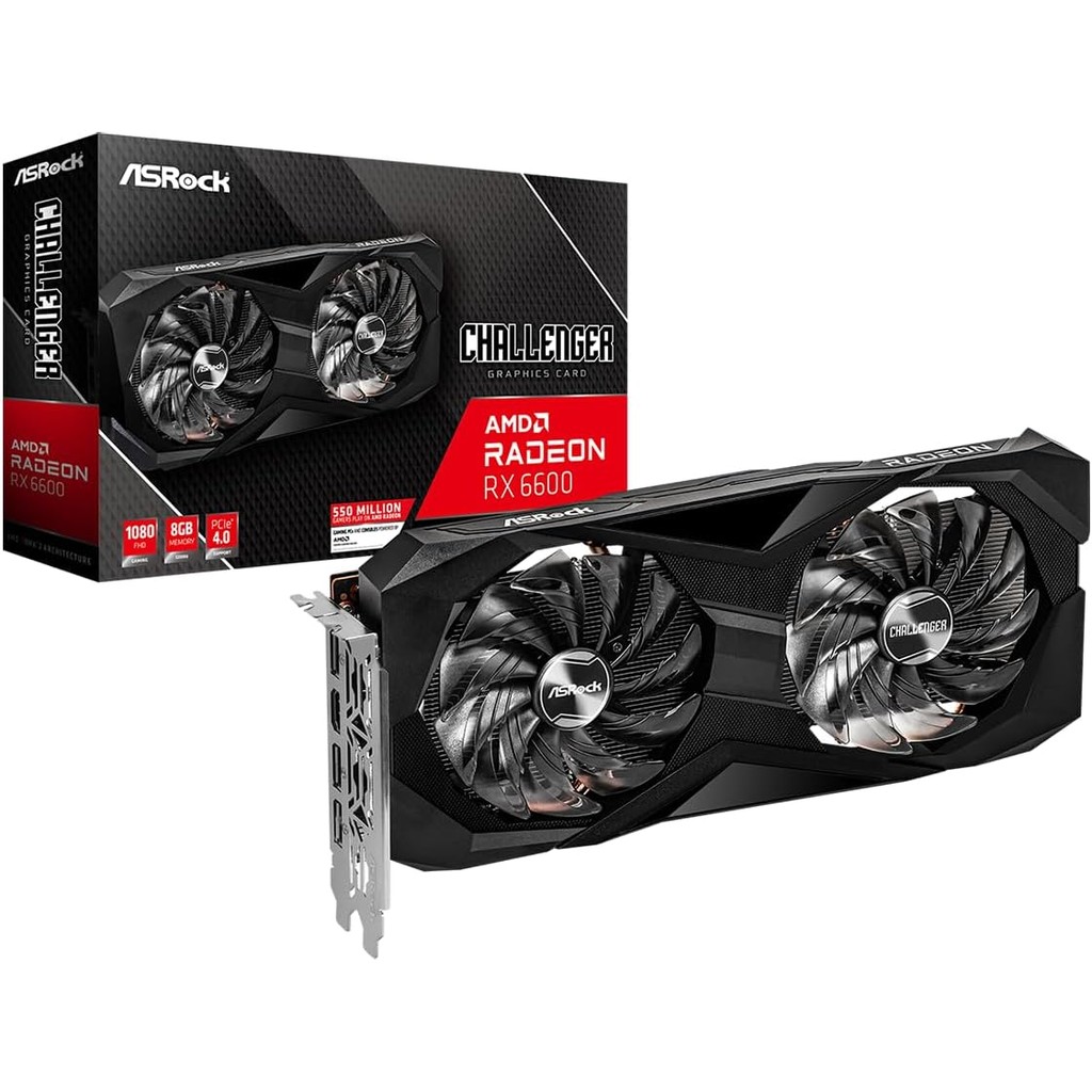 Vga Asrock Radeon Rx 6600 Challenger D 8Gb Gddr6128-Bit