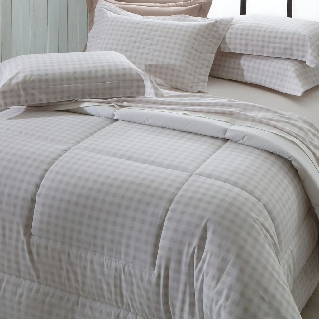 Edredom Solteiro Percal 200 Fios Kacyumara Vintage Escot