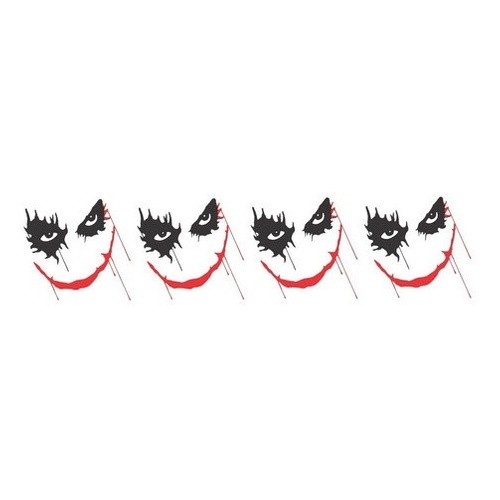 4 Adesivo Coringa - Batman 10cm X 9,5cm Filme Geek Nerd