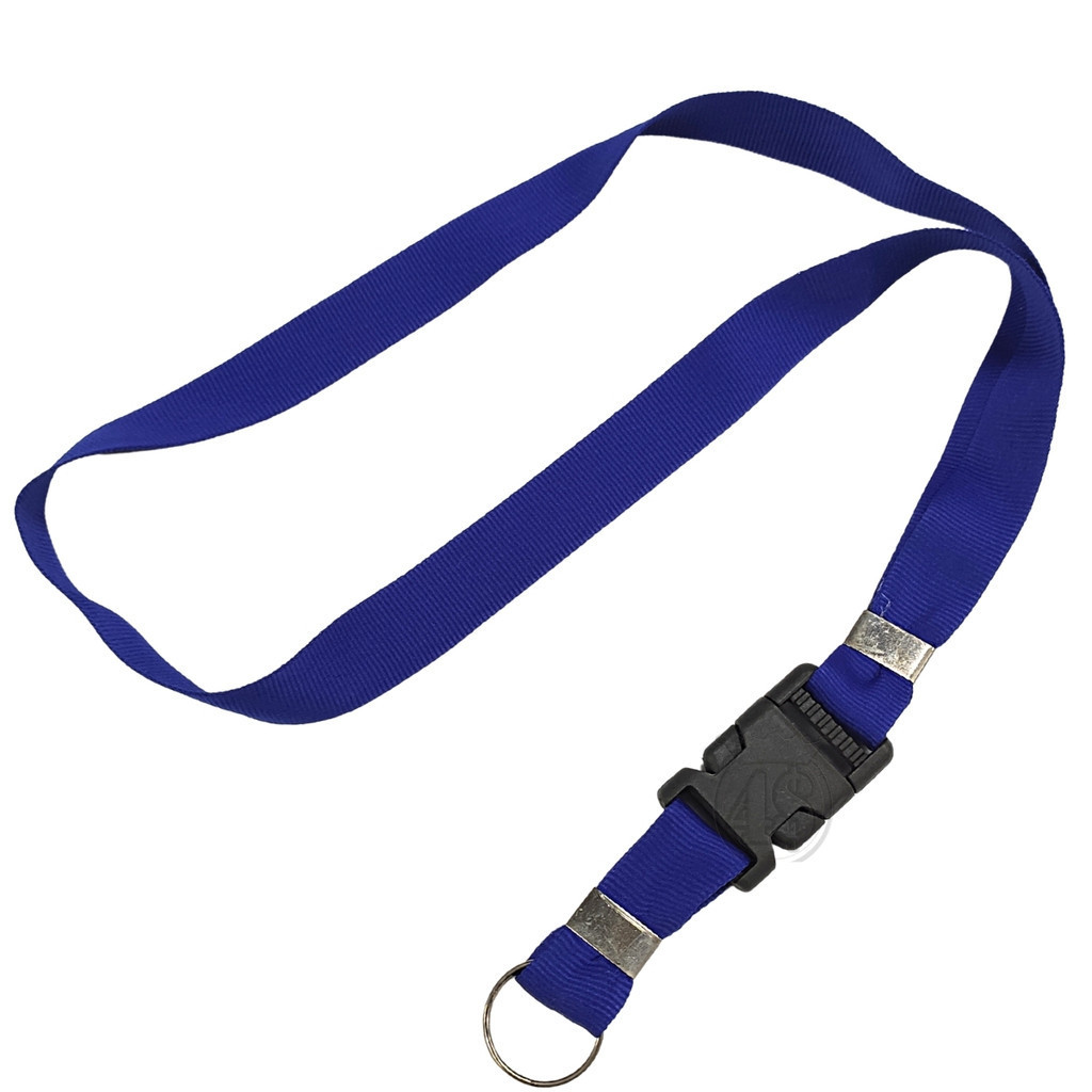 10 Cordão Azul Porta Crachá Chaveiro Moto Tirante Cracha