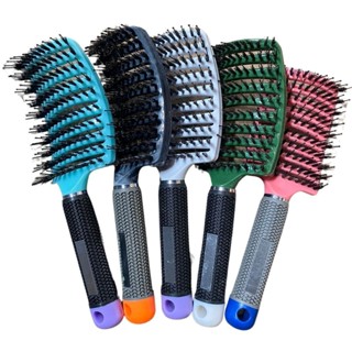 10 Escova Raquete Sortida Com Cerdas De Javali e Nylon Vazada Profissional em Oferta na Shopee