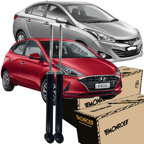 02 Amortecedor Traseiro Hyundai Hb20s 1.0 12v 2014 2019 - Spare Parts and Accessories for Vehicles