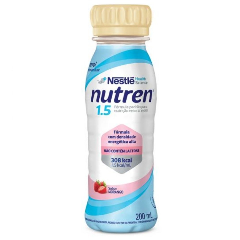 Nutren 1.5 200ml - Sabor Morango - Nestlé