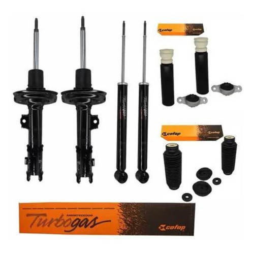 Kit Amortecedor Dianteiro Traseiro Batente Coxim Hb20 2012 Á 2019