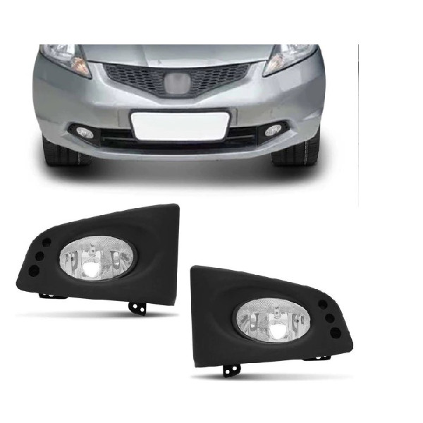 Farol de Milha Auxiliar Fit Com Moldura 2009 2010 2011 2012