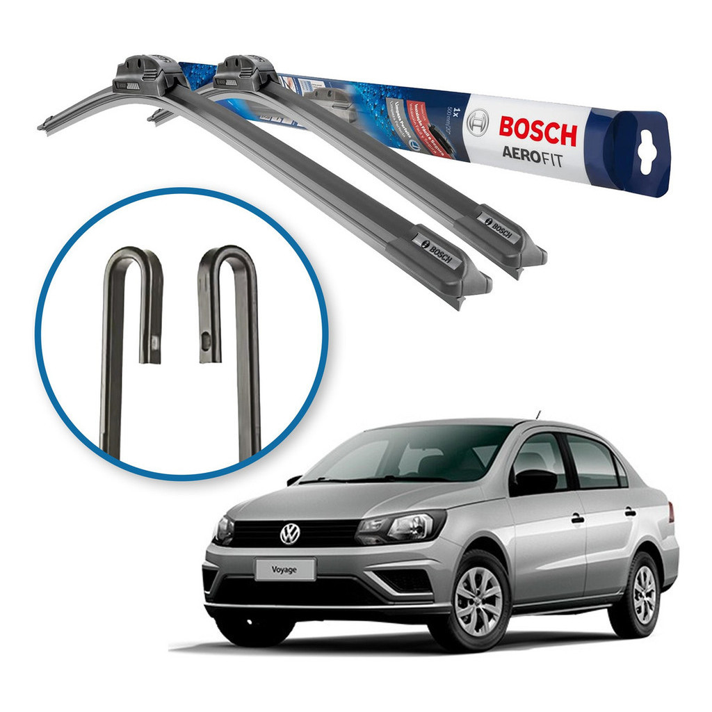 Palheta Limpador Parabrisa Bosch Vw Voyage 2009 A 2021 em Oferta na Shopee