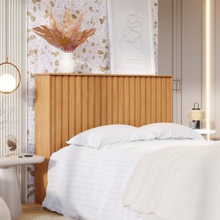Cabeceira Queen 167cm MDF/MDP Detroit Nature em Oferta na Shopee