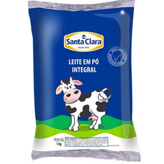 LEITE EM PO INTEGRAL SANTA CLARA PACOTE 1KG em Oferta na Shopee