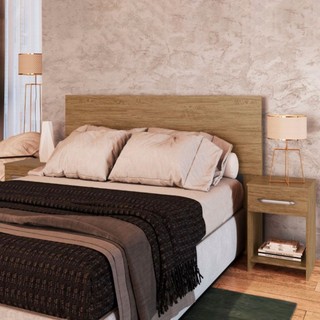 Cabeceira Casal com Mesa de Cabeceira CA41 em Oferta na Shopee