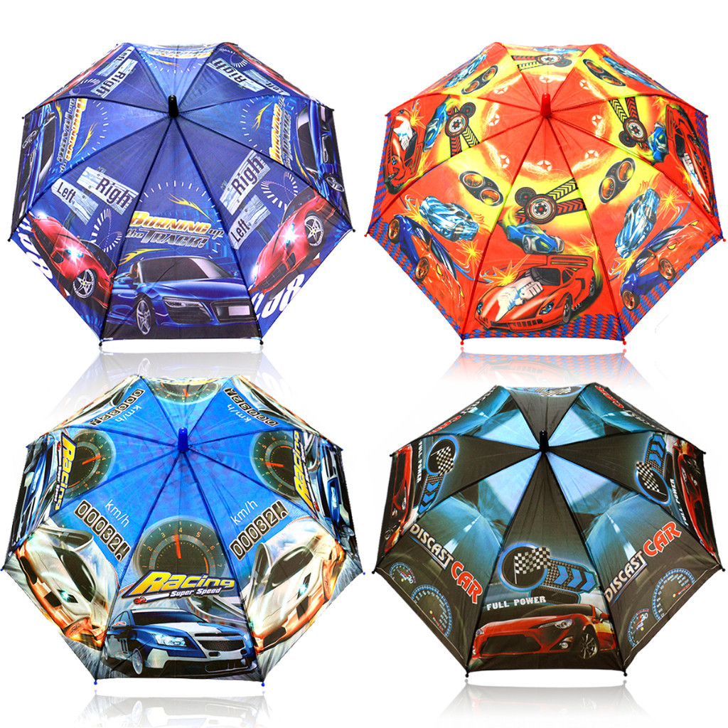 Guarda Chuva Infantil Automático Menino Avião Motos Carros |Robo Sortida Aleatoria