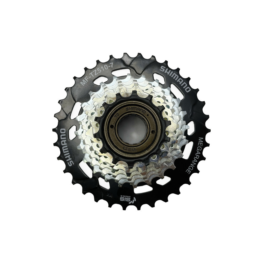 CATRACA / RODA LIVRE SHIMANO TOURNEY MF-TZ510 14/34D MEGARANGE 7V - P/ CUBO DE ROSCA em Oferta na Shopee