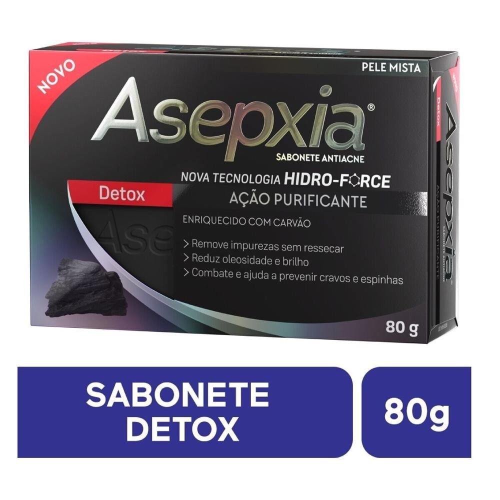 Sabonete em Barra Asepxia Detox 80g — imagem 2 de 2