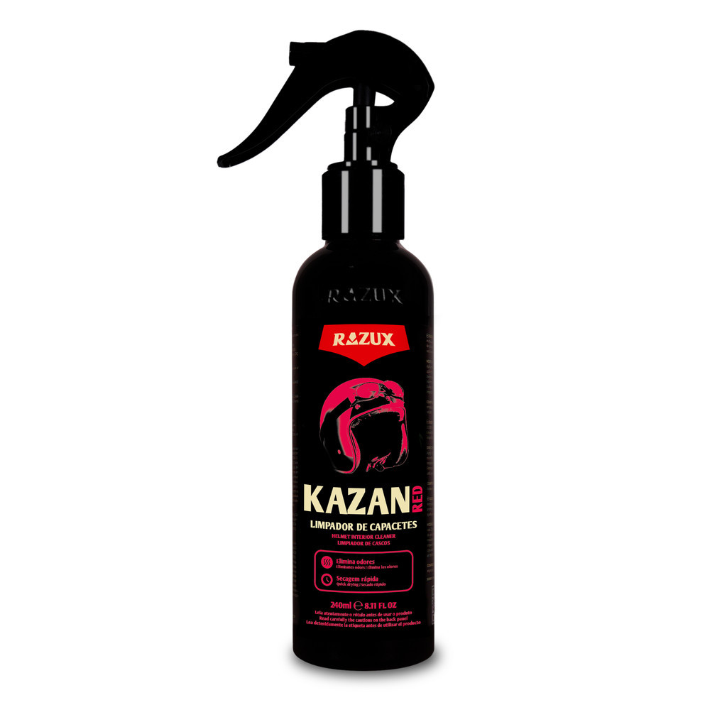 Kazan Red Limpa Capacete Desodorizador Elimina Odores Razux