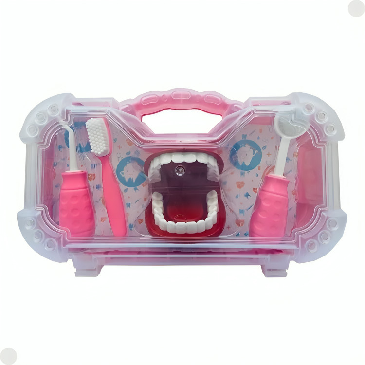 Maleta De Brinquedo Dentista Acessórios Rosa1270 Pakiplast em Oferta na Shopee