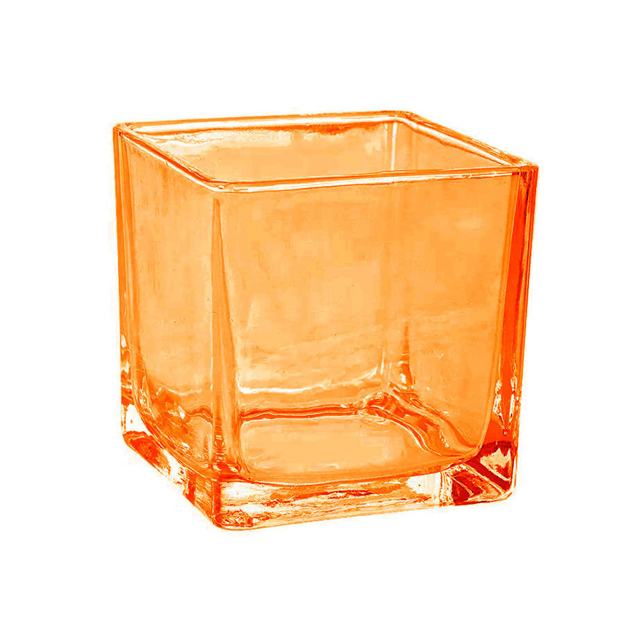 Pote de Vidro Âmbar Quadrado para Vela - 6x6cm - 1 unidade - Rizzo em Oferta na Shopee