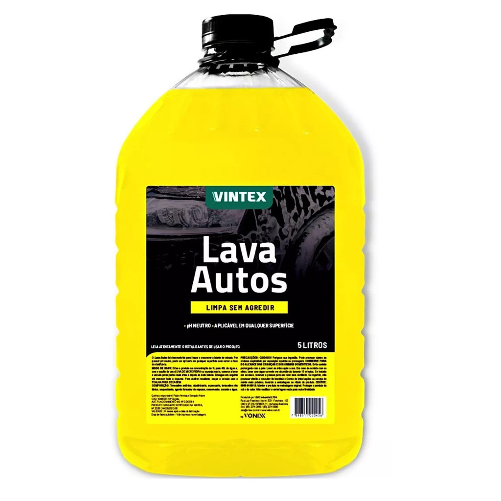 Lava Autos Shampoo Automitivo 5L Vintex em Oferta na Shopee