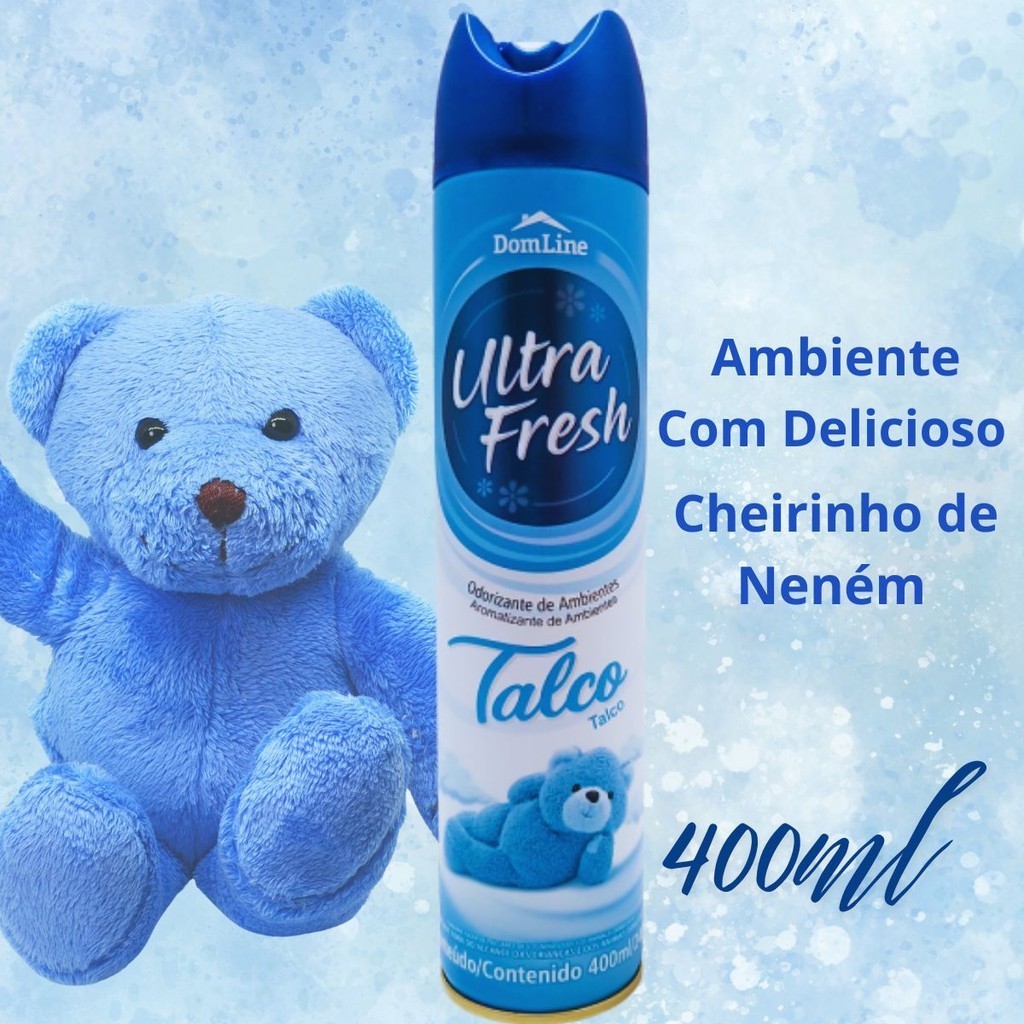 Odorizador Cheirinho Neutralizador de Odores Spray Ultra Fresh Talco 400ml Cheirinho de Nenem em Oferta na Shopee