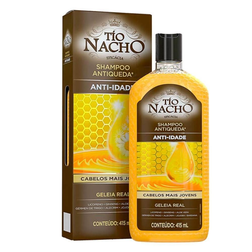 TÍO NACHO SHAMPOO ANTIQUEDA E ANTI-IDADE COM 415ML