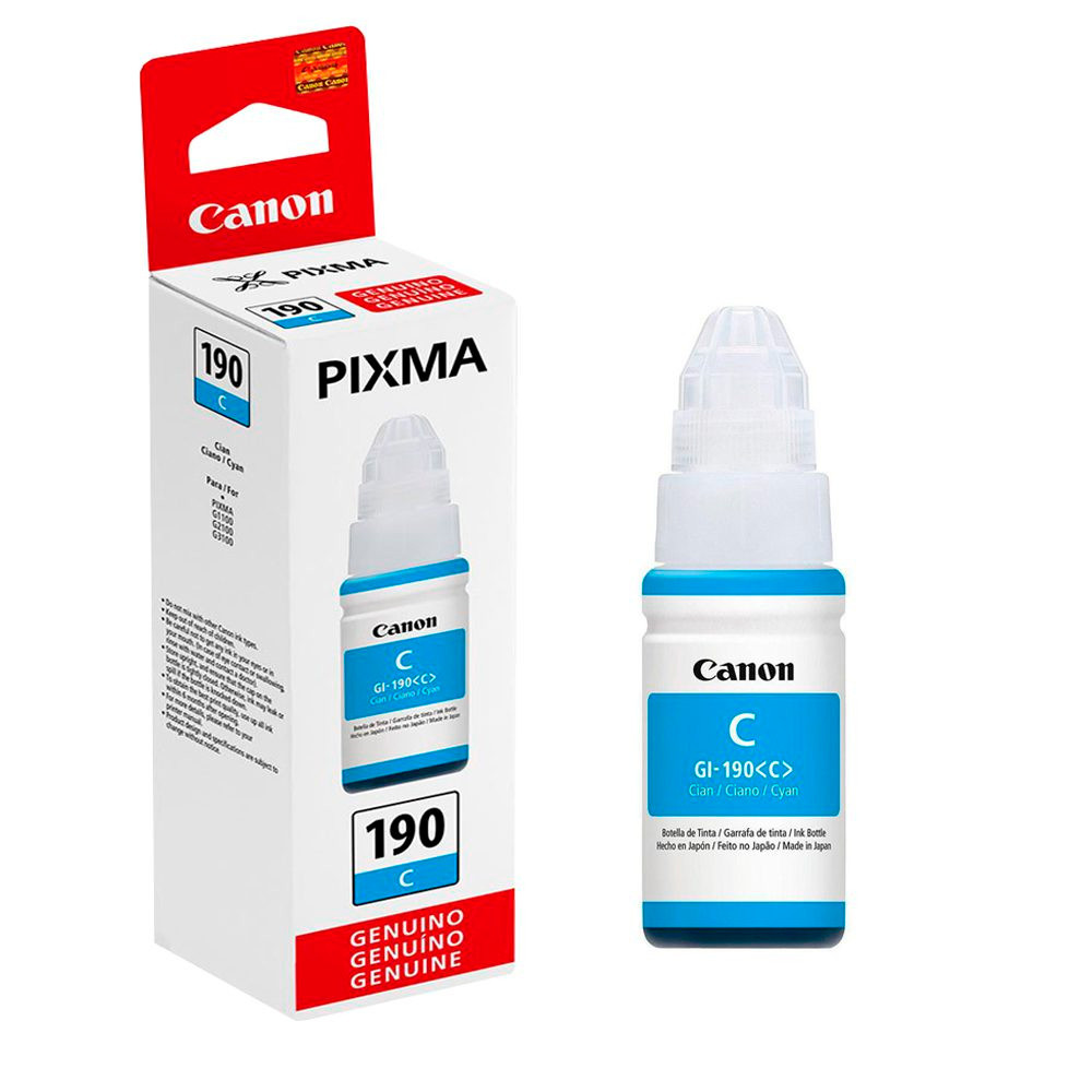 Refil Garrafa de Tinta Canon Ciano GI-190 70ml - Computers & Accessories