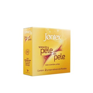 JONTEX PRESERVATIVO SENSAÇÃO PELE COM PELE DE 2 UNIDADES em Oferta na Shopee