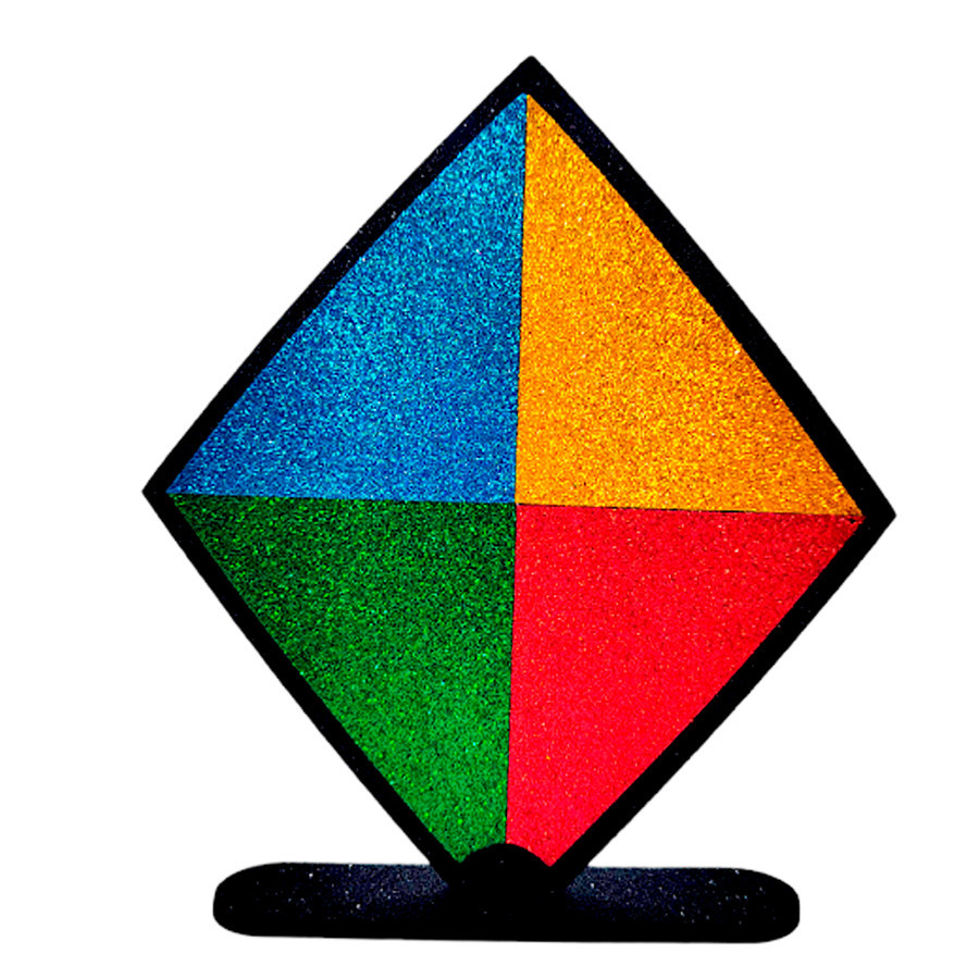 Painel Mesa em MDF - Balão Junino Glitter - 20cm - 1 unidade - Rizzo