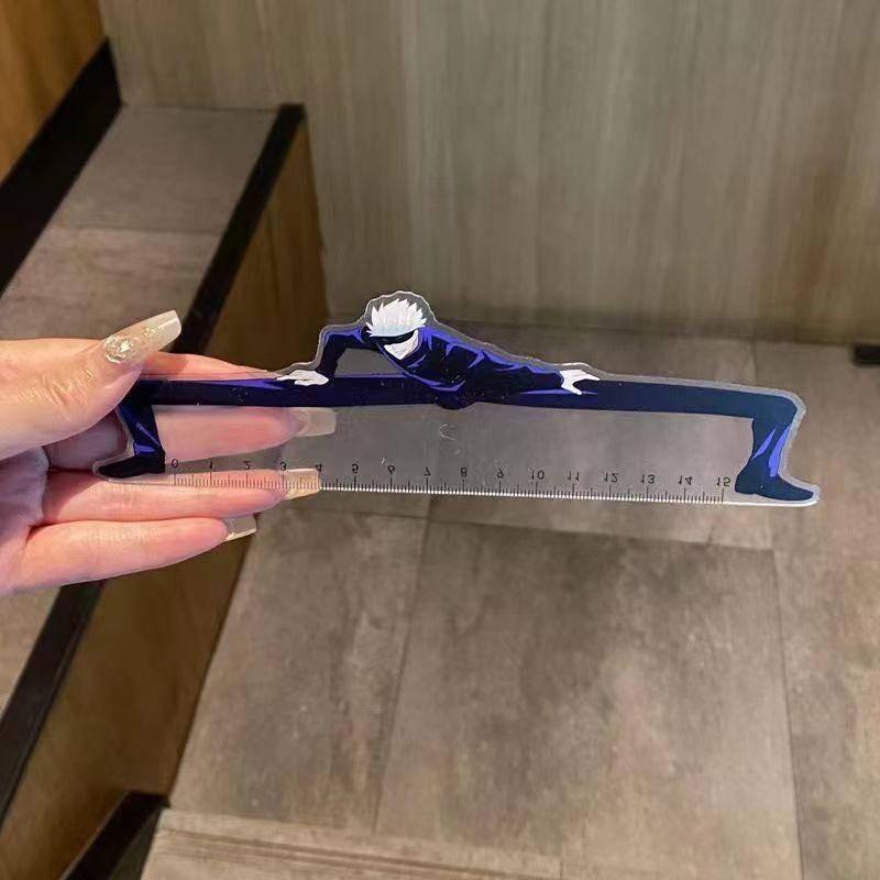 2024 Anime Jujutsu Kaisen Gojou Satoru Régua Multifuncional De Desenho De Bricolagem Para Crianças Estudantes Escritório Escolar Papelaria Presente em Oferta na Shopee