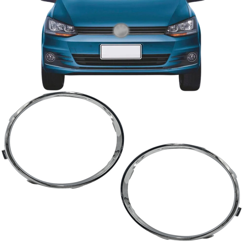 Par Aro Moldura Farol Milha Fox 2015 2016 2017 2018 2019 2020 2021 Cromado