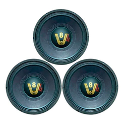KIT 3 ALTO FALANTES COMPET WOOFER 12 POL 200W 4 OHMS PRETO PP