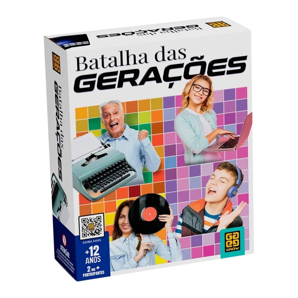 Jogo de Tabuleiro Batalha das Gerações Grow - 04550 - Hobbies & Collections