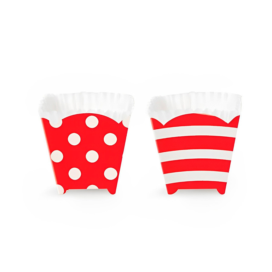 Forminha Quadrada para Cupcake - Vermelho - 12 unidades - Cromus - Rizzo - Home & Living