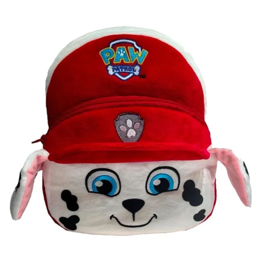 Mochila Infantil de Pelúcia do Marshall com Ziper - Patrulha Canina - Paw Control - Candide 2830 em Oferta na Shopee