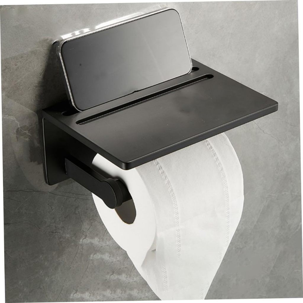 Suporte De Papel Higiênico De Parede Organizador Lenços De Banheiro Para Rolo De Cozinha Plástico Luca