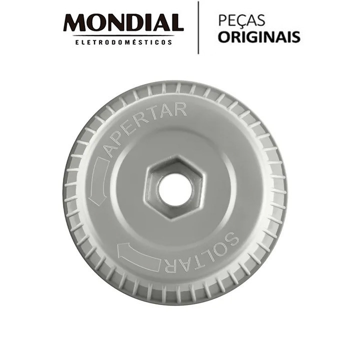 BOTÃO DA HELICE PRATA P/ VENTILADOR MONDIAL VTX50 VTX-50 ORIGINAL