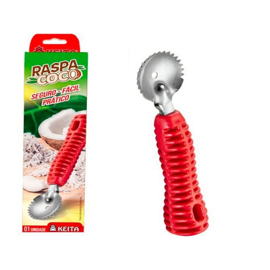 Raspador Raspa Coco Resistente Reforçado Pratico Inox