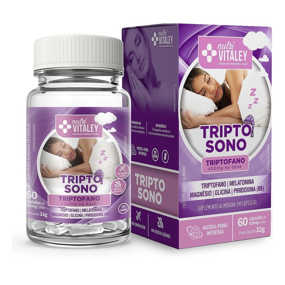 Vitaley Nutri Triptosono 60 Cápsulas em Oferta na Shopee