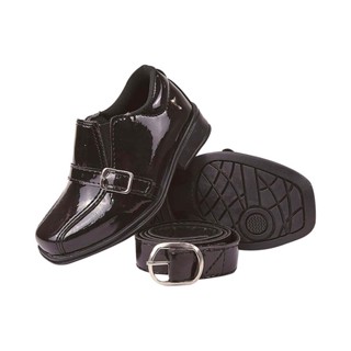 Sapatinho Social  Infantil Masculino Menino Para Igreja Batizado Casamento+ cinto em Oferta na Shopee