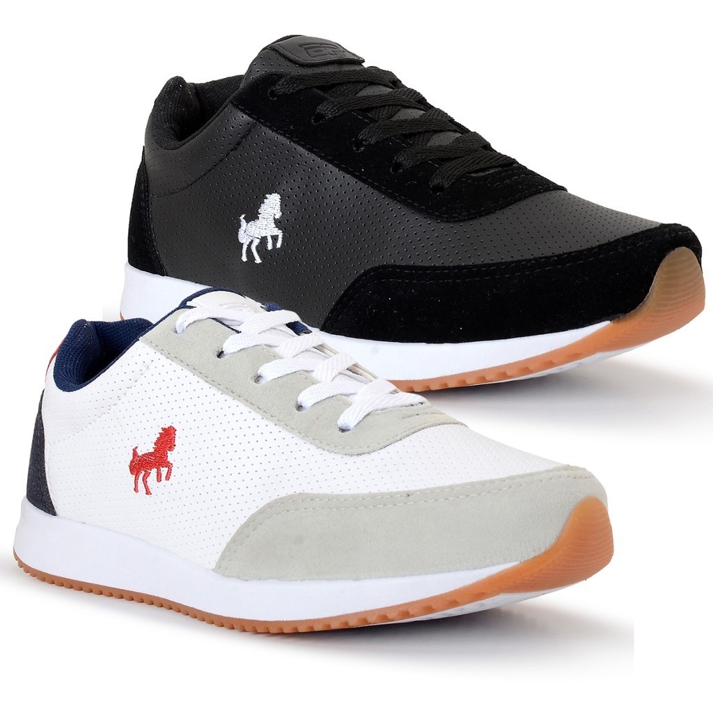 Kit 2 pares de Tênis Masculino Sapatenis Casual Academia Polo BF Shoes