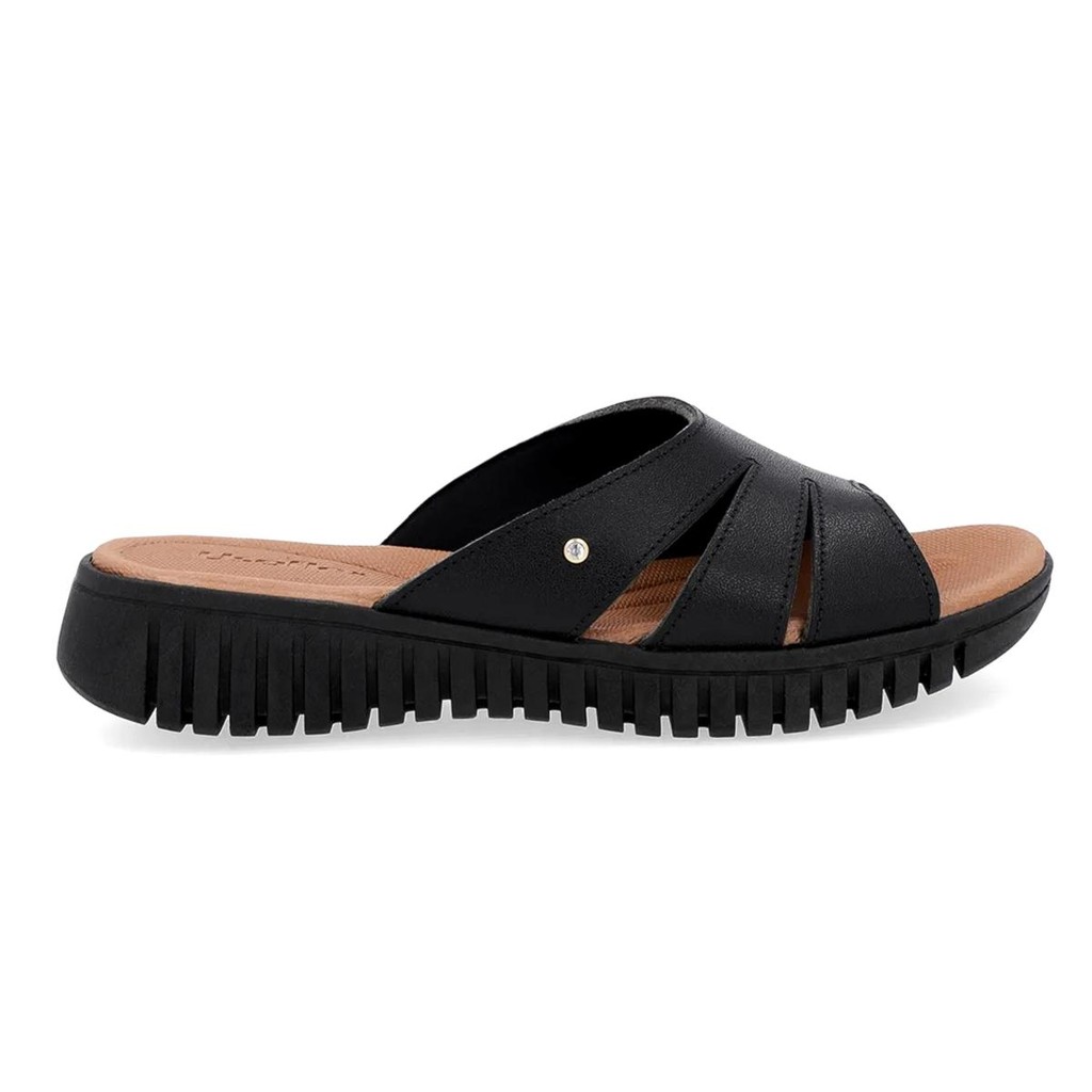Tamanco Usaflex Feminino Plataforma Couro Casual Moda - Women Shoes
